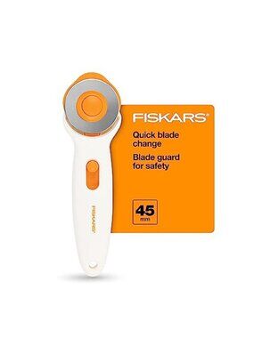 45mm Rotary Cutter for Fabric, Premium Steel Stick Fabric Cutter Cuts